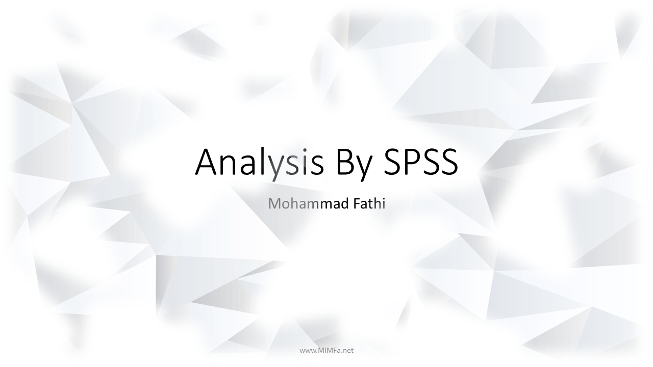Analyze Examples By SPSS